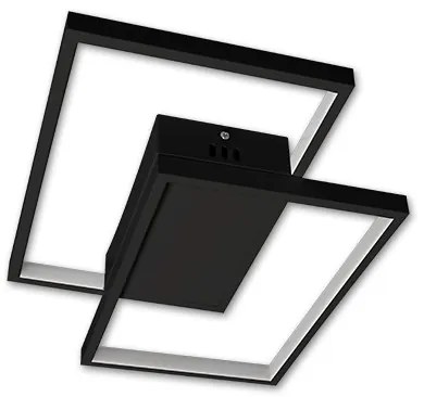 Dimmelhető LED mennyezeti lámpatest LED/45W/230V 3000-6500K fekete + távirányító