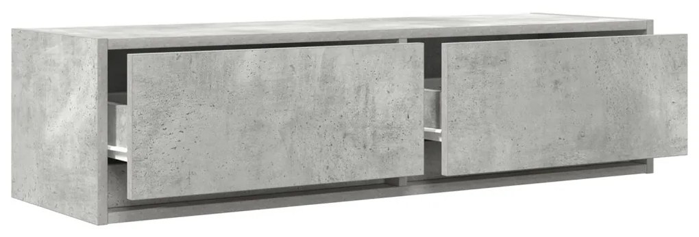TV szekrény Beton szürke Szerelt fa 100 x 31 x 25.5 cm