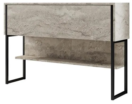 Komód Luxe - Travertine, Black