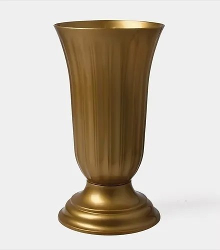 Temetői Üveg Temetői Váza Sírra Arany Liliom 30 CM Új