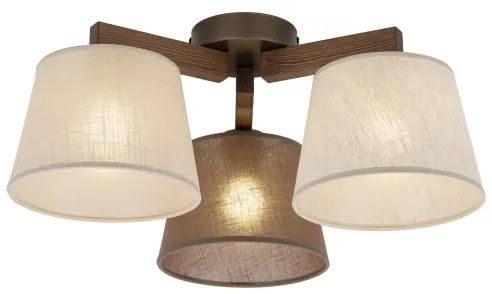 Brilagi - Felületre szerelt csillár LATTE 3xE27/15W/230V fenyő/mix