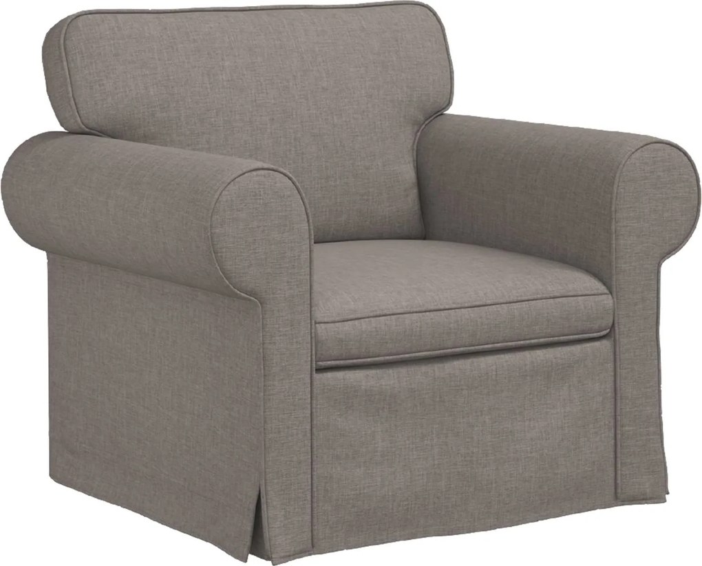 vidaXL Kanapé Tópszínű 215 x 82 x 80 cm szövet