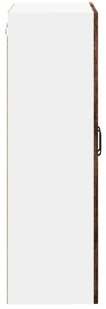 Fali konyhaszekrény polcokkal Öreg fa 60 x 31 x 100 cm Faanyag