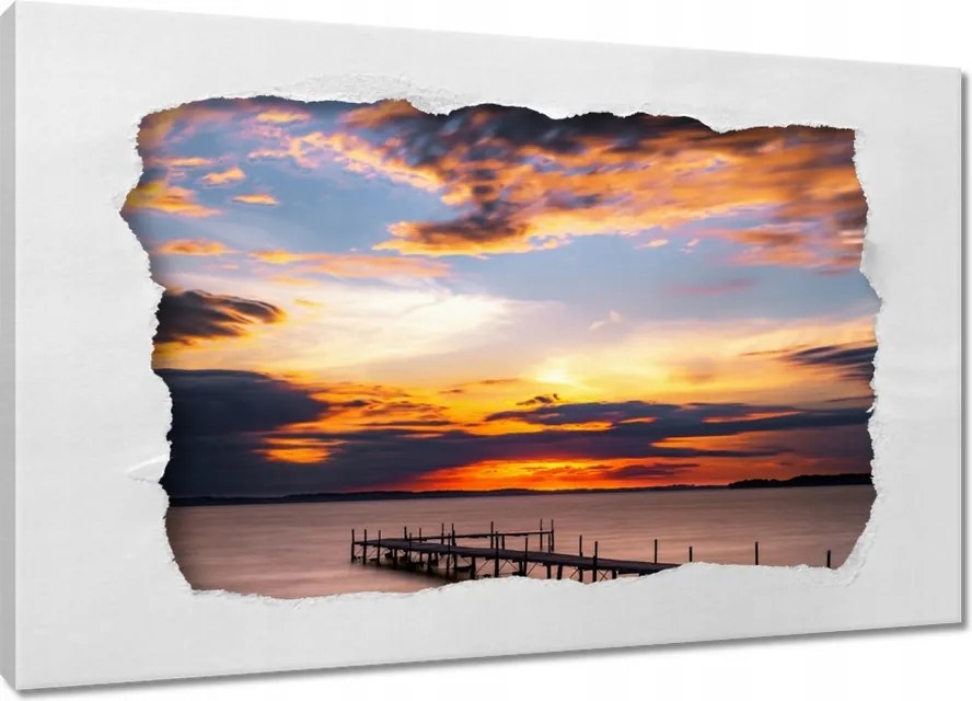 Vászonkép 60x40 Nyugati tó móló