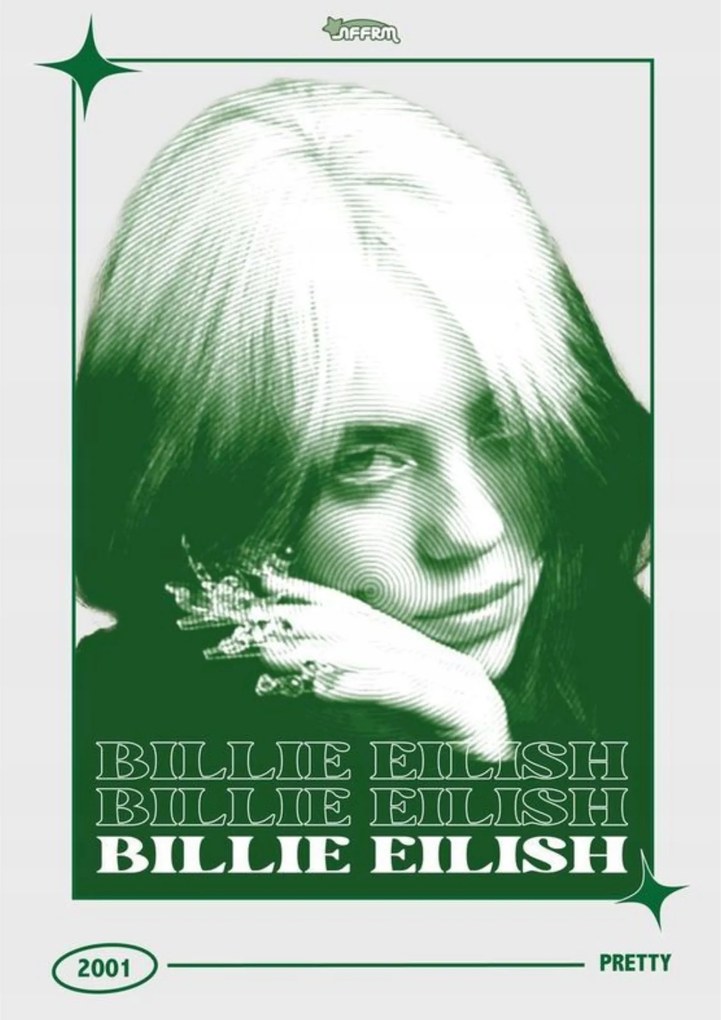 Poszter 21x30 cm Billie Eilish A4