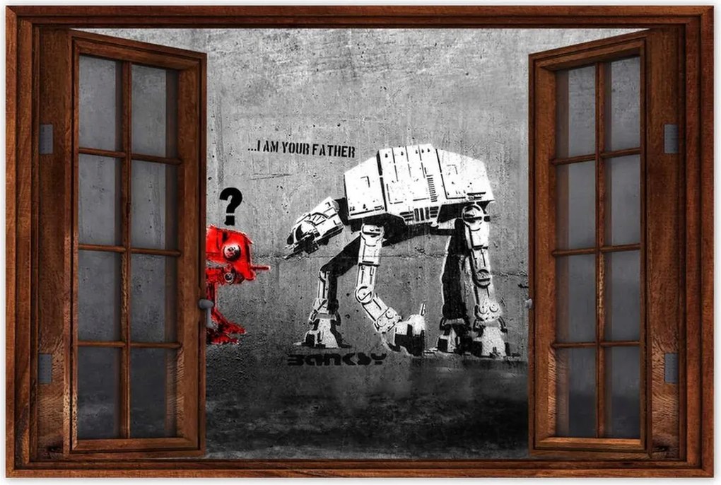 Poszterek 120x80 Banksy I am your father