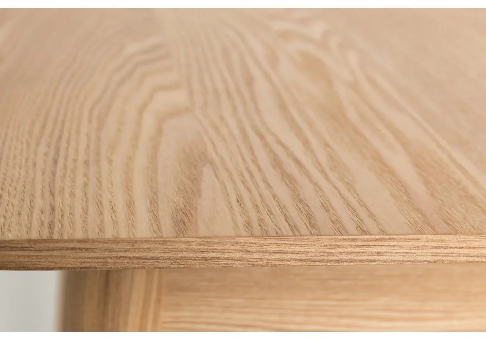 Bővíthető étkezőasztal tölgyfa dekoros asztallappal 90x180 cm Glimps – Zuiver