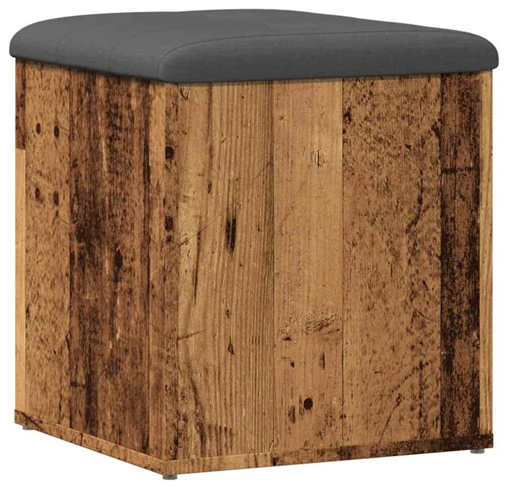 tárolópad antik fa 42 x 42 x 45 cm szerelt fa