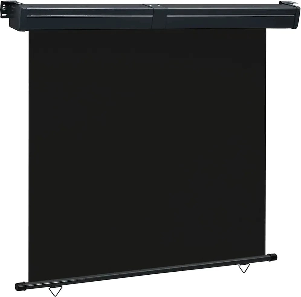 vidaXL fekete erkély oldalnapellenző 175 x 250 cm