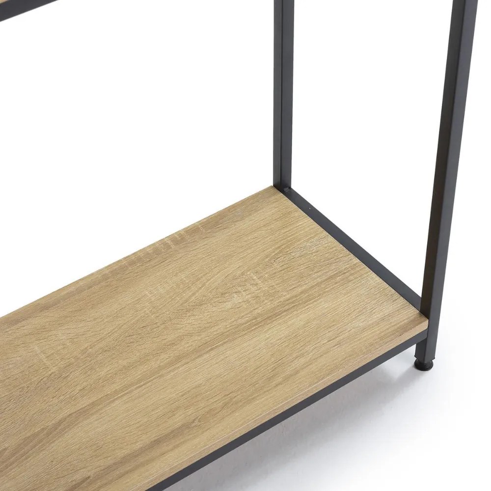 Intenso Home konzolasztal / előszobai lerakóasztal / tálalóasztal 106x35cm (Sonoma tölgy) | Masszív fém váz