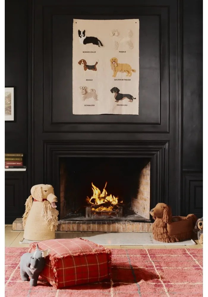 Piros gyerek babzsákfotel Mapple Red – Lorena Canals