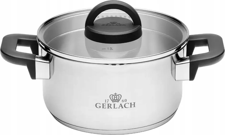 Gerlach Ambiente Plus Fazék 1,5 l fedővel 16 cm