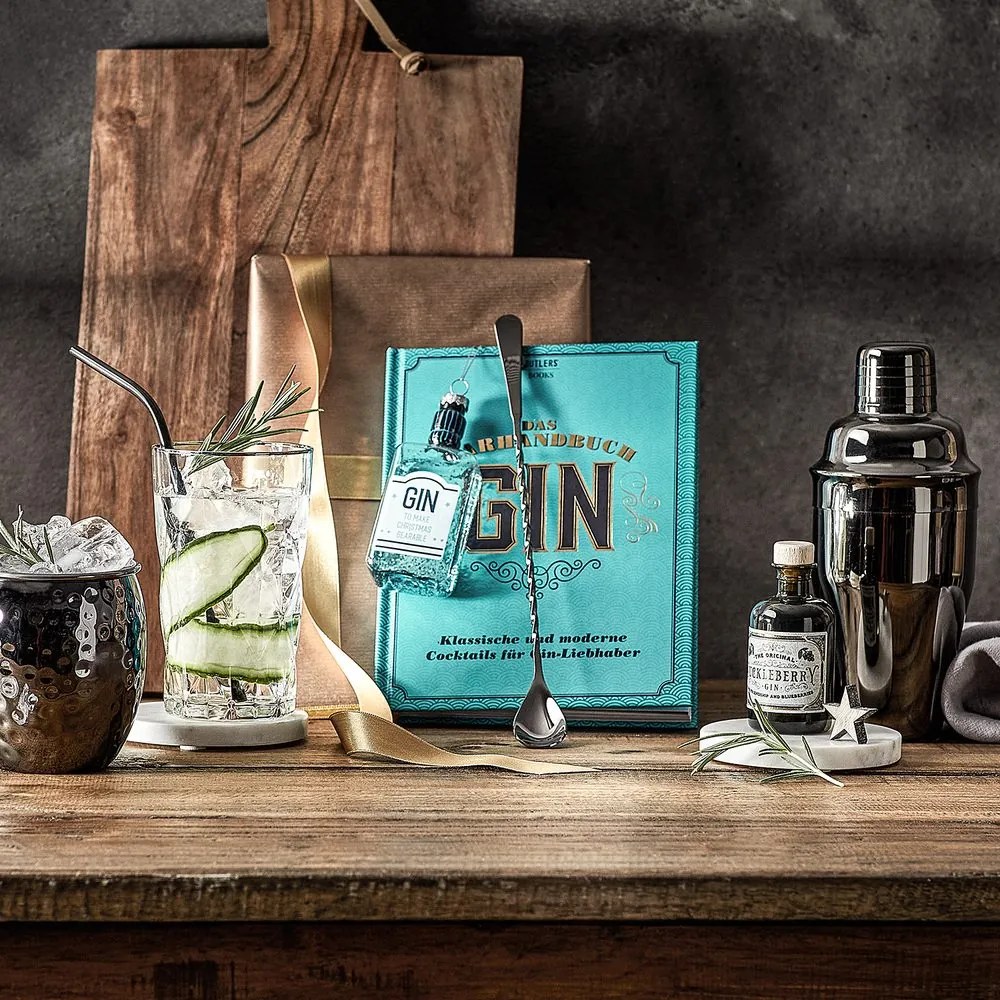 HANG ON üveg karácsonyfadísz, gin üveg 11cm