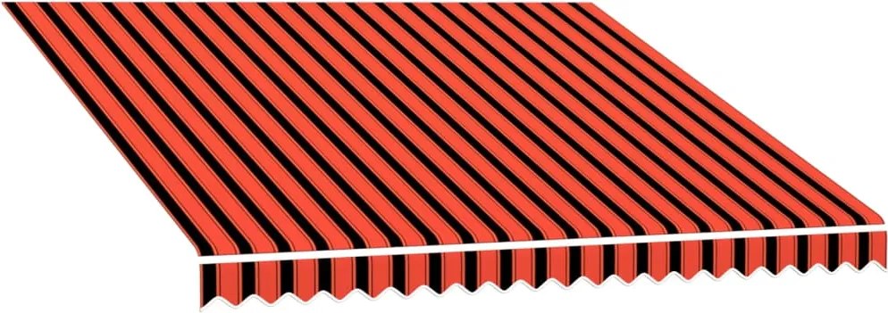 vidaXL narancssárga és barna vászon napellenző tető 300 x 250 cm