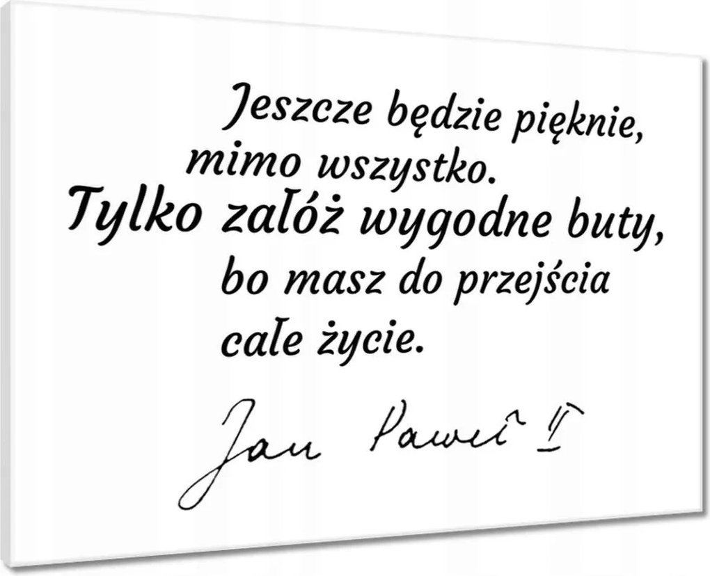 Vászonkép 70x50 Idézetek János Pál 2 Második
