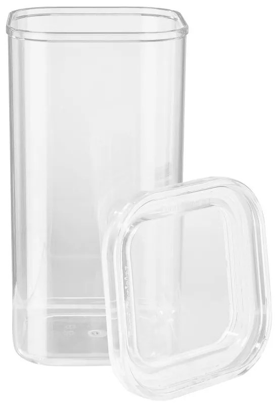 CLEARANCE átlátszó tárolóedény, négyzet alapú 1700 ml