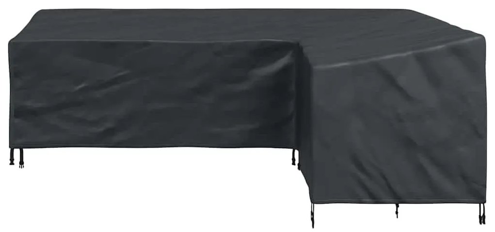 Kültéri bútorhuzat Fekete 250 x 180 x 80 cm 210D Oxford Szövet