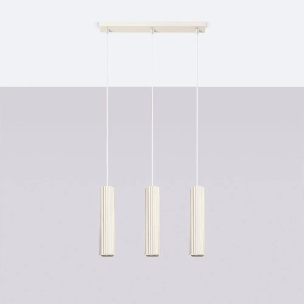 Krémszínű függőlámpa Gleam – Sollux