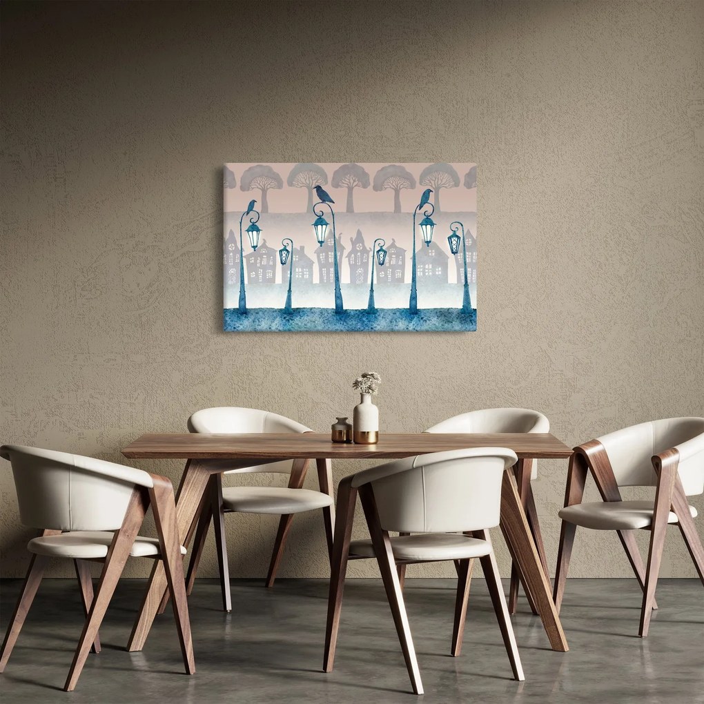 Kép -A hollók őrzik a várost (90x60 cm)