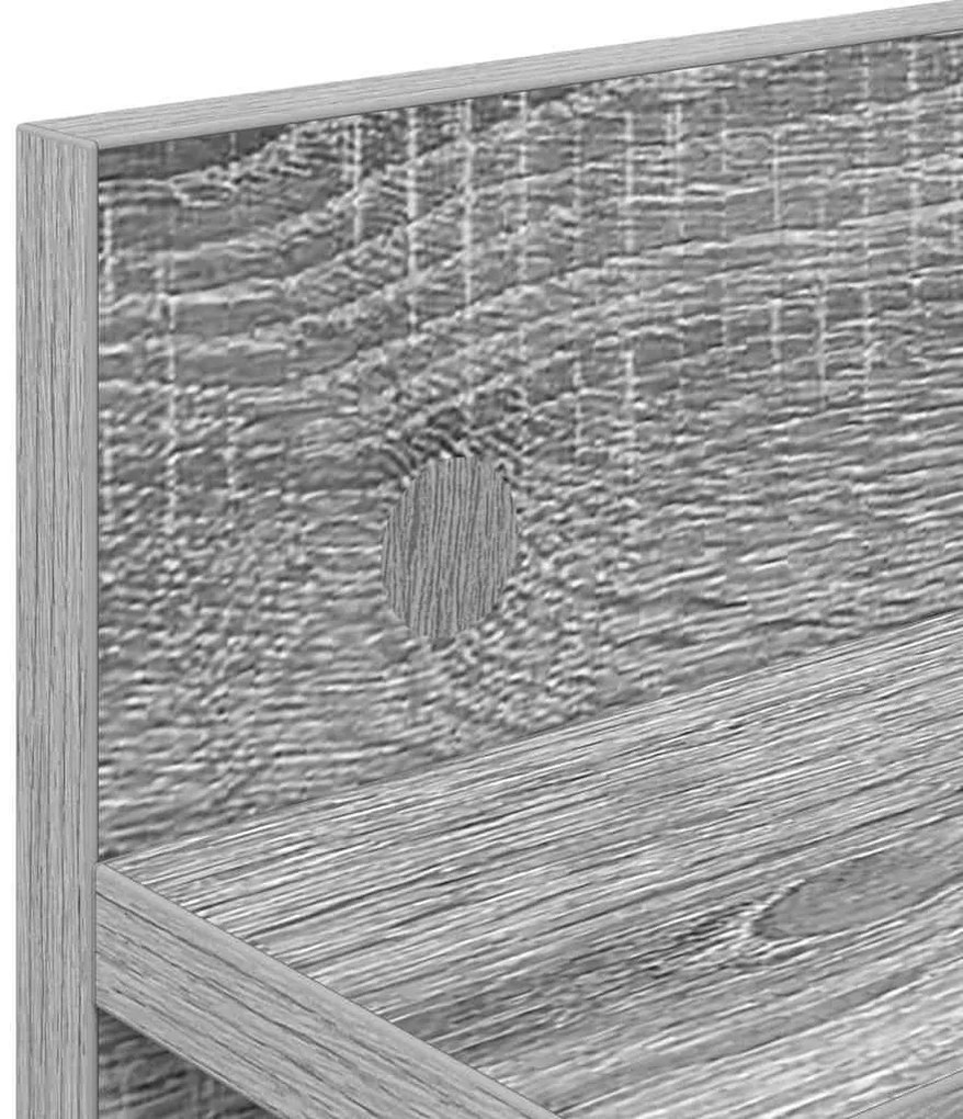 Fali Kabáthorog Szürke sonoma 60 x 10.5 x 18 cm Faanyag