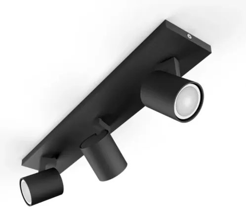 Philips - LED Dimmelhető spotlámpa Hue RUNNER 3xGU10/4,2W/230V + távirányító fekete