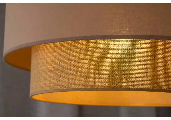 Duolla - Csillár zsinóron BOHO 1xE27/15W/230V átm. 45 cm bézs/barna