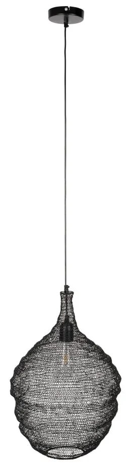 Lena fekete függőlámpa, ø 37 cm - White Label