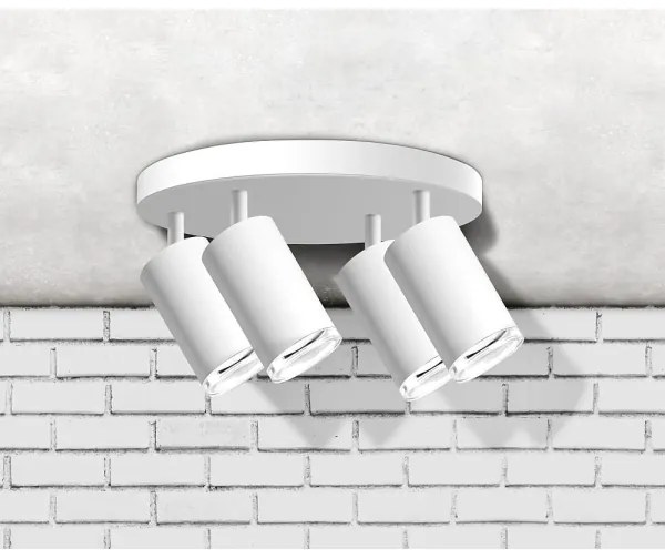 Fürdőszobai spotlámpa TURYN 4xGU10/10W/230V IP44 fehér