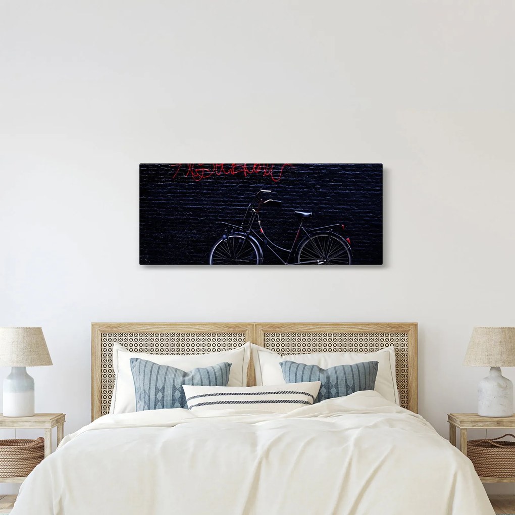 Egy kerékpár képe Amszterdamban (120x50 cm)