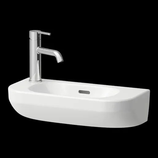 Jika Deep by Jika mosdótál 50x23 cm fehér fényes felülettel bal oldali akkumulátornyílás H815082000J051
