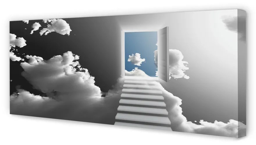 Canvas képek Sky lépcsőház ajtó 100x50 cm