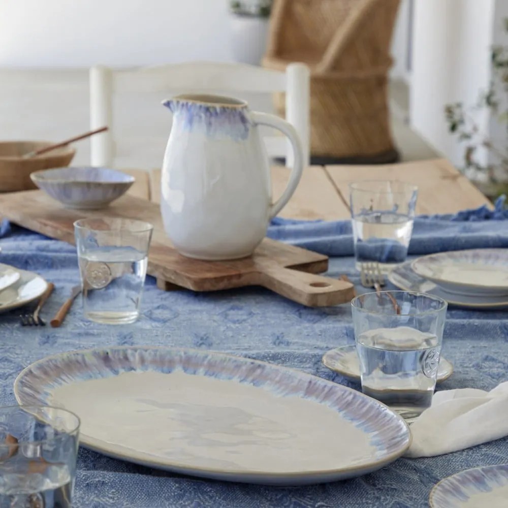 Brisa kék agyagkerámia ovális tálca - Costa Nova