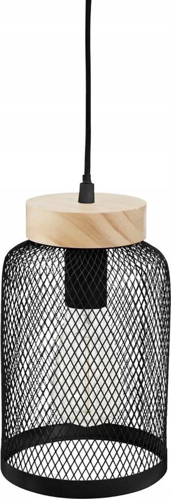 Függőlámpa Zely fekete Fém Lámpabúra Háló