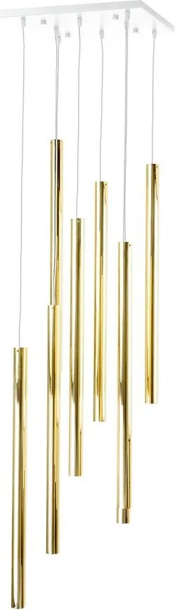 ANTIGO 8892 AKADI Modern Led Függesztett Lámpa Fehér, Fényes Sárgaréz GU10 IP20