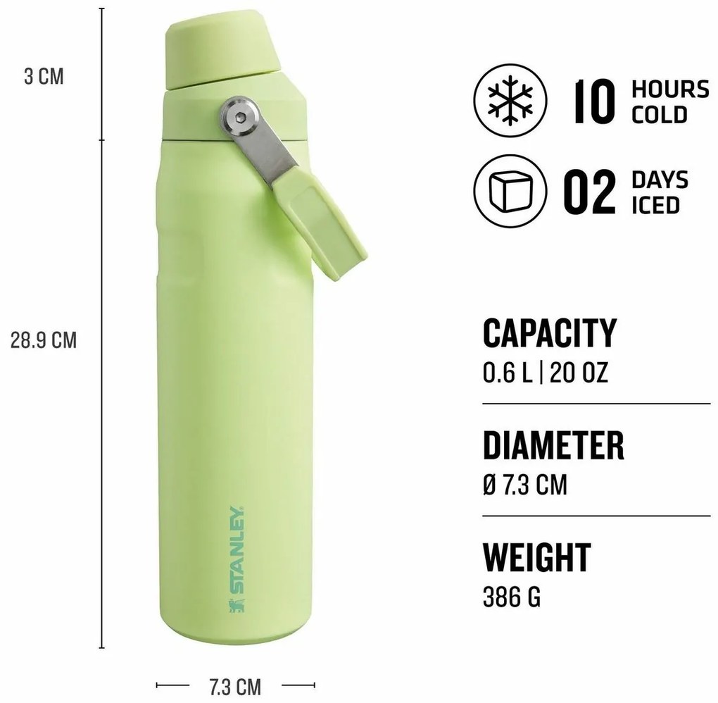 Stanley Aerolight IceFlow vizes palack Fast Flow600 ml Citromsárga