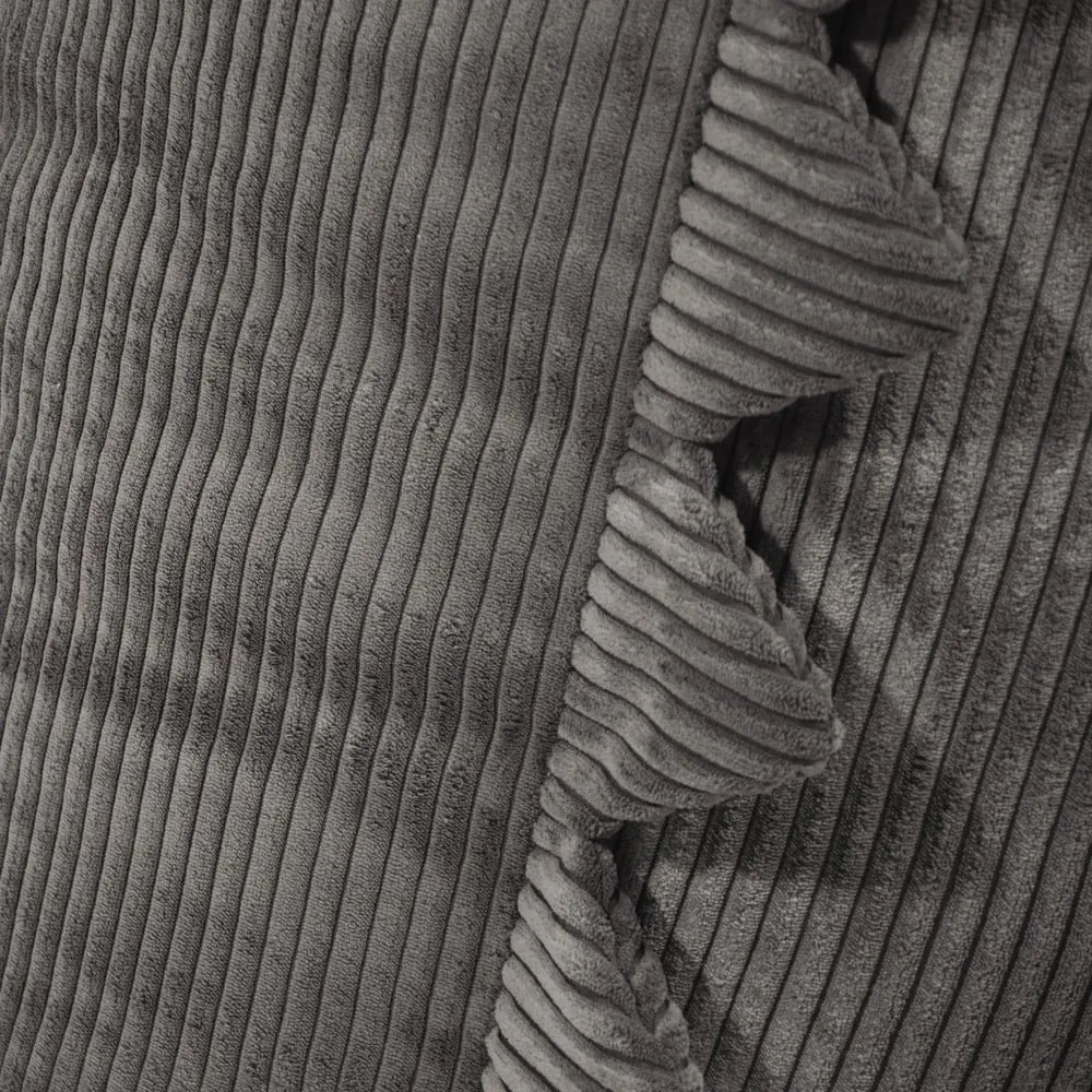 Sötétbarna kordbársony gyerek babzsákfotel Snug 80 Dragon – SLOWDOWN