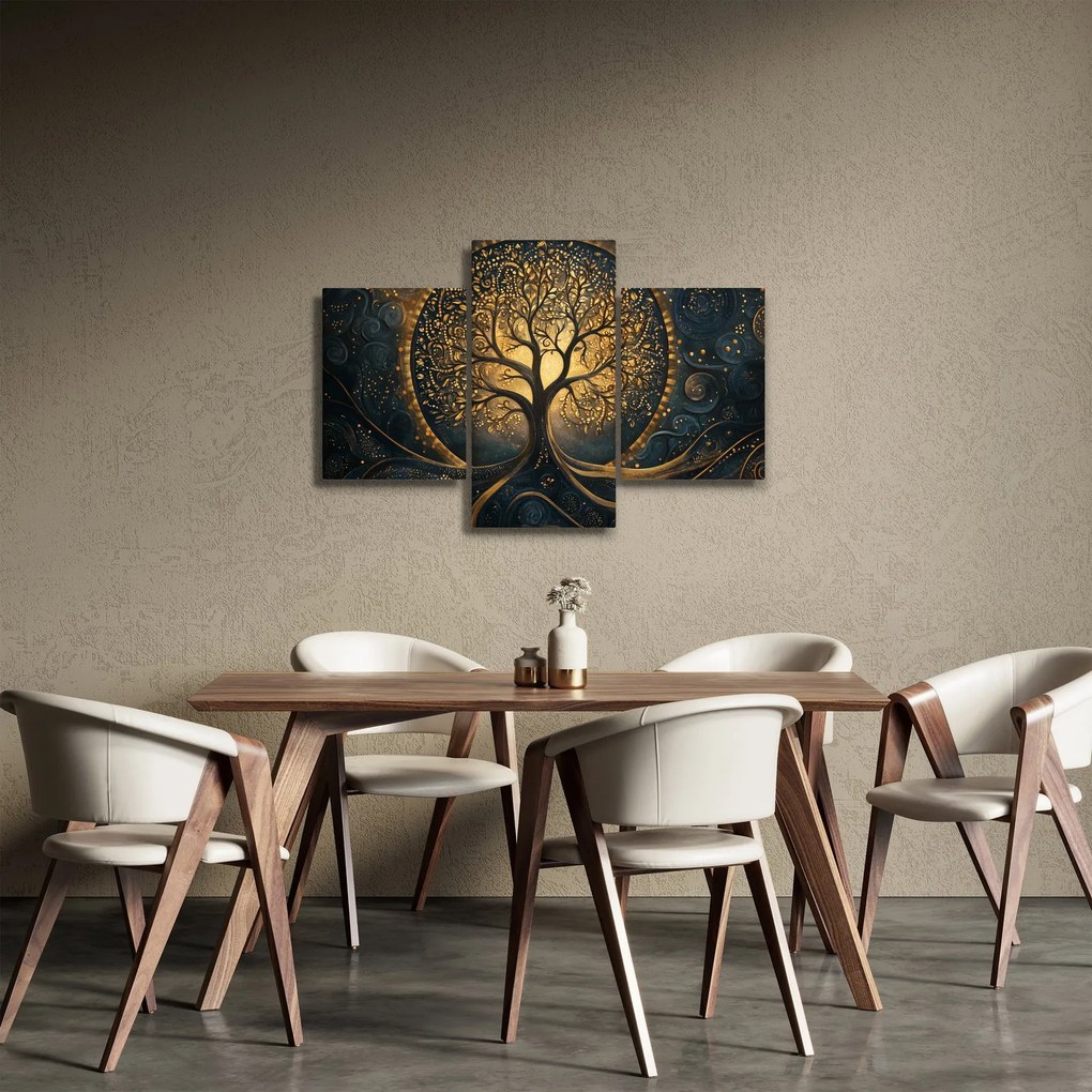 Kép – Arany aurájú fa (90x60 cm)