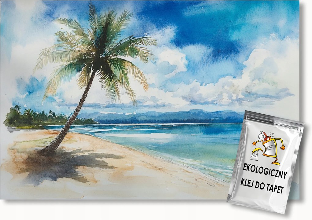 Fotótapéta Flizelina Nyár Egzotikus Tengerpart Óceán Pálma 400x280 ragasztó