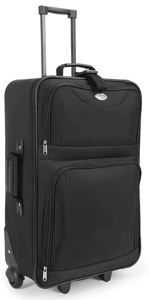 monzana® Utazóbőröndök készlet kerekeken, fekete, 4 részes (60l, 34l, 16l, 3l)