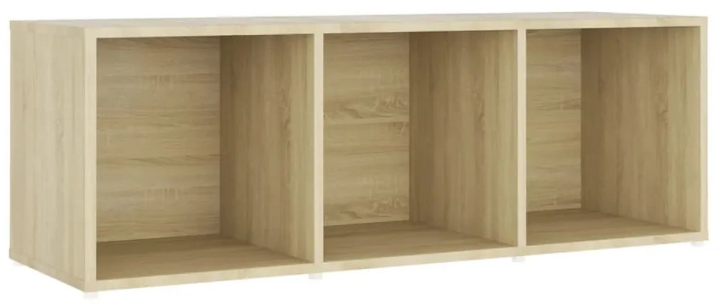 4 db sonoma tölgy színű szerelt fa TV-szekrény 107 x 35 x 37 cm