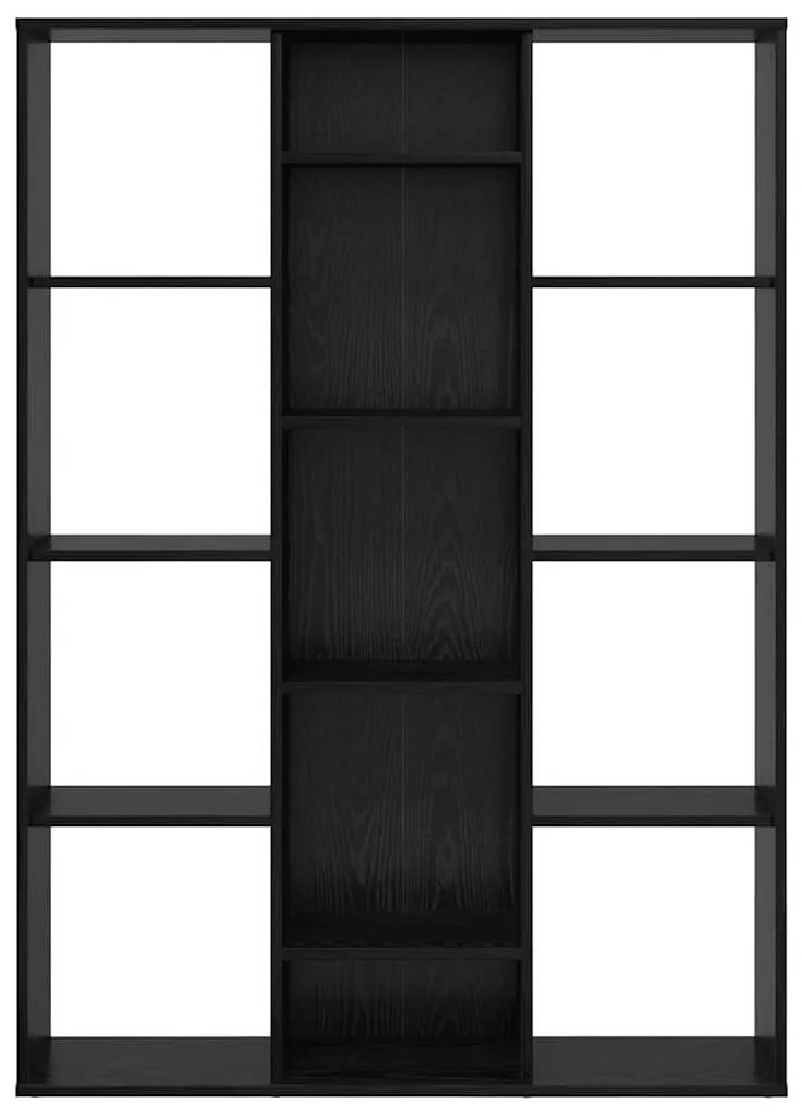 Szobaelválasztó polcokkal Musta tammi 100 x 24 x 140 cm Faanyag