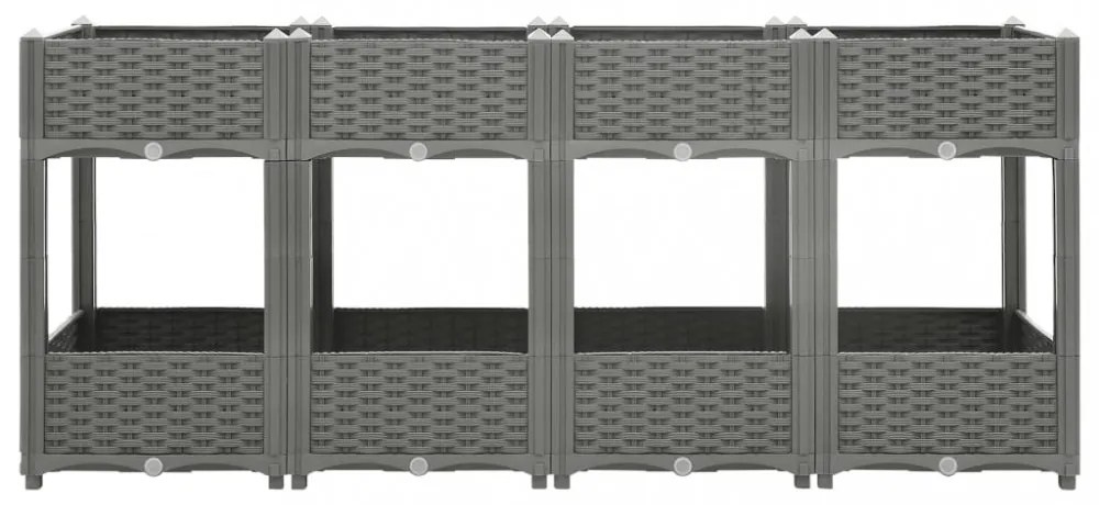 polipropilén magaságyás 160 x 40 x 71 cm