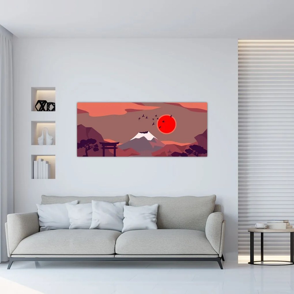 Kép - Fuji hegység (120x50 cm)