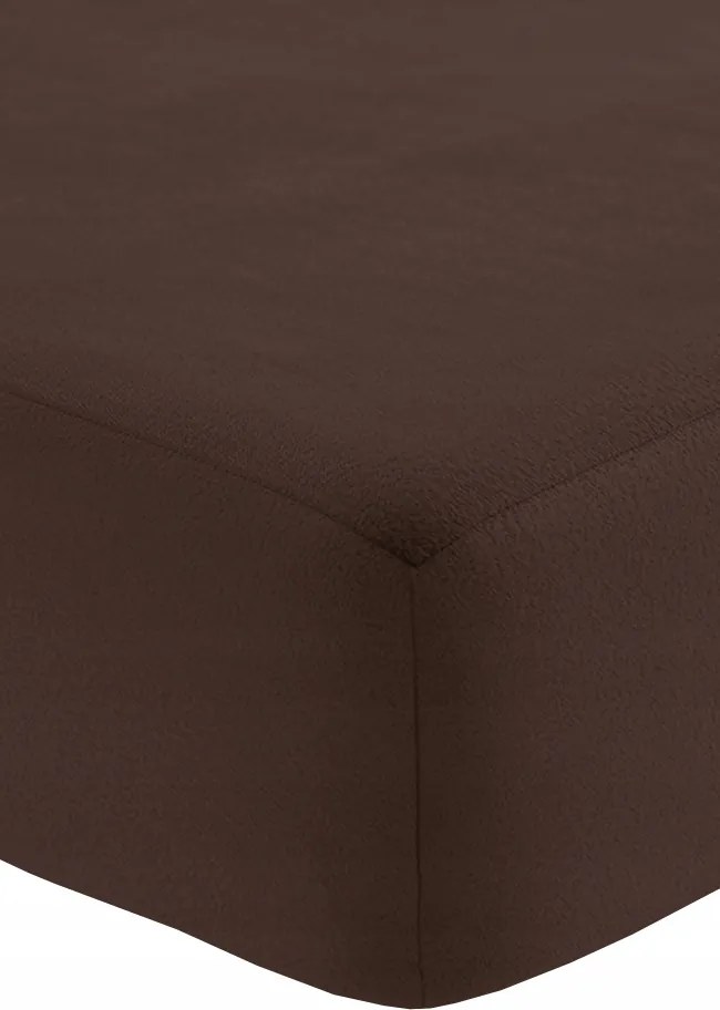 Gyapjú lepedő gumiszalaggal 90x200cm barna