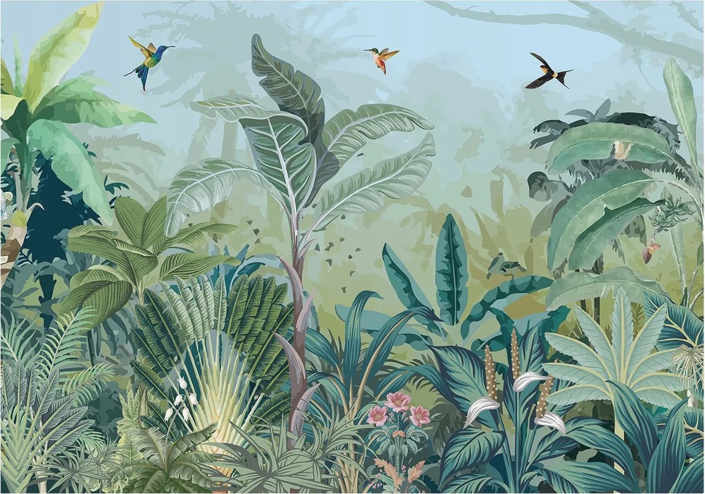 Stílusos Dekoratív fotótapéta Flizelin Trópusi természet 312x219