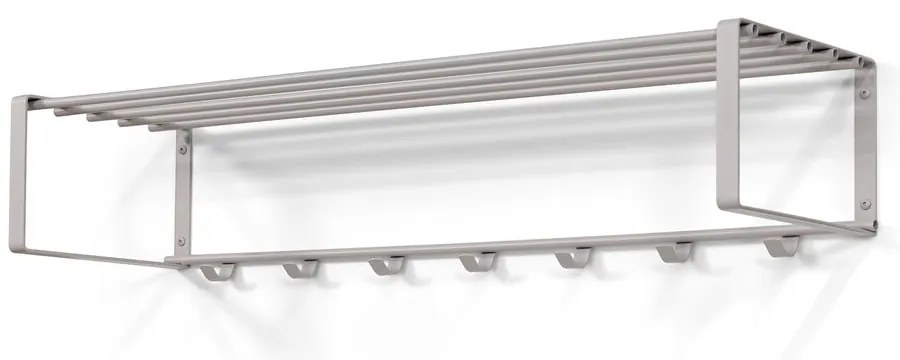 Szürke-bézs fém fali fogas polccal Rex – Spinder Design