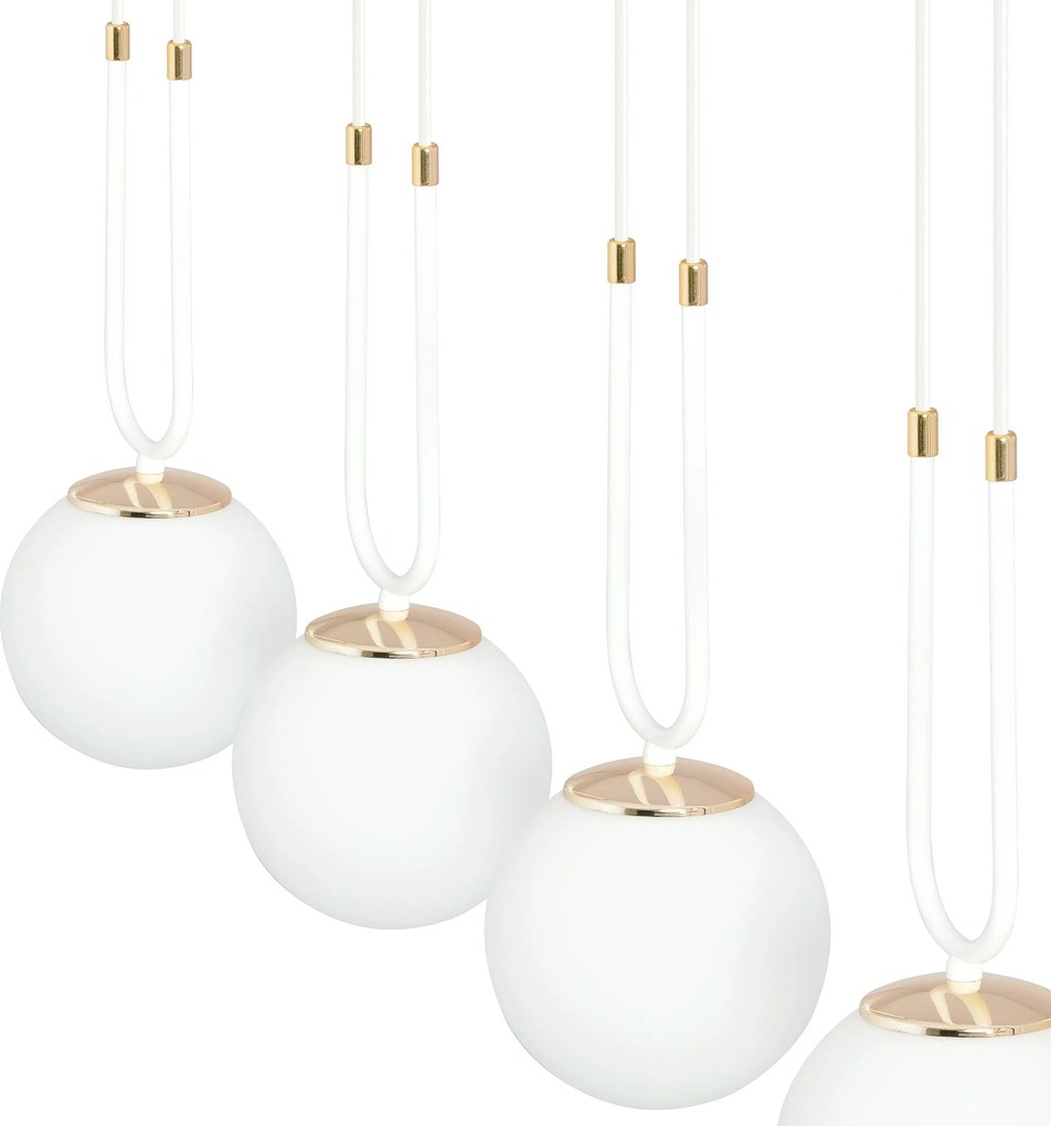 Emibig modern függeszték glam fehér emi1115/3