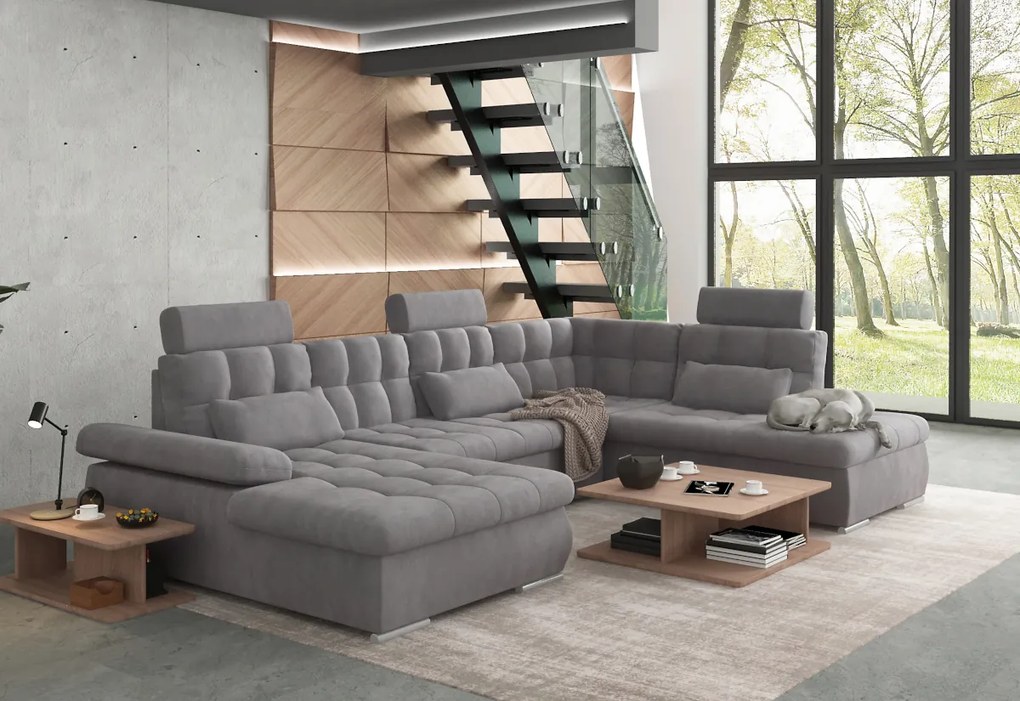 MERKURO ágyazható U alakú ülőgarnitúra, 324x103x218, enjoy 21, jobb