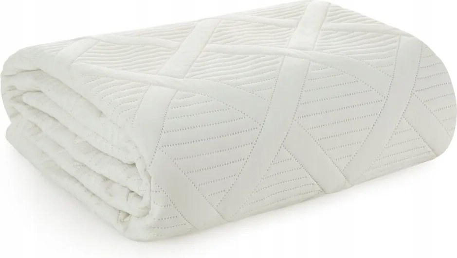 Ágytakaró ALARA/5 170x210 krém geometrikus mintás steppelt glamour