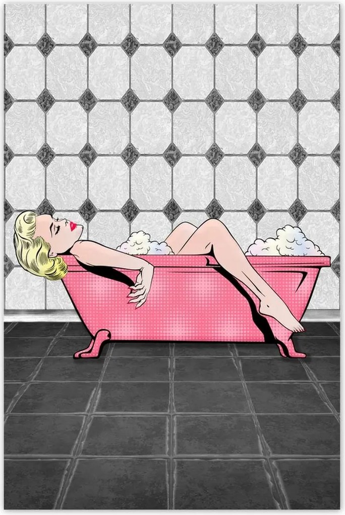 Poszterek 80x120 Marylin Monroe a kádban